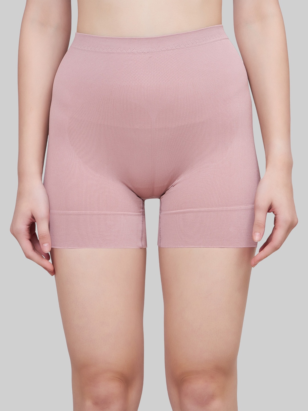 

PLUMBURY High Rise Ultimate Comfort Tummy And Thigh Shapewear, Peach