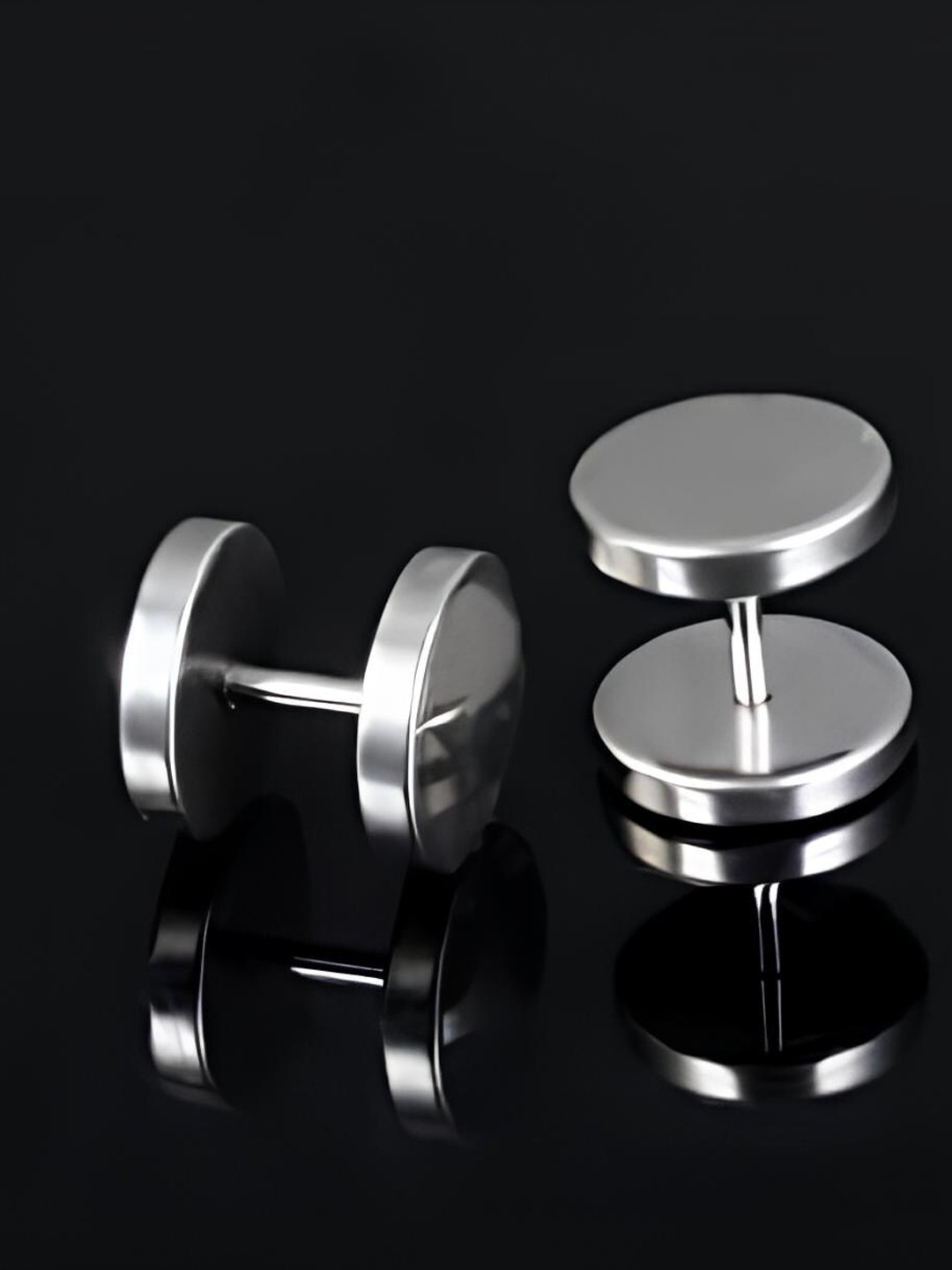 

KARISHMA KREATIONS Unisex Set Of 3 Gold-Plated Stud Earrings