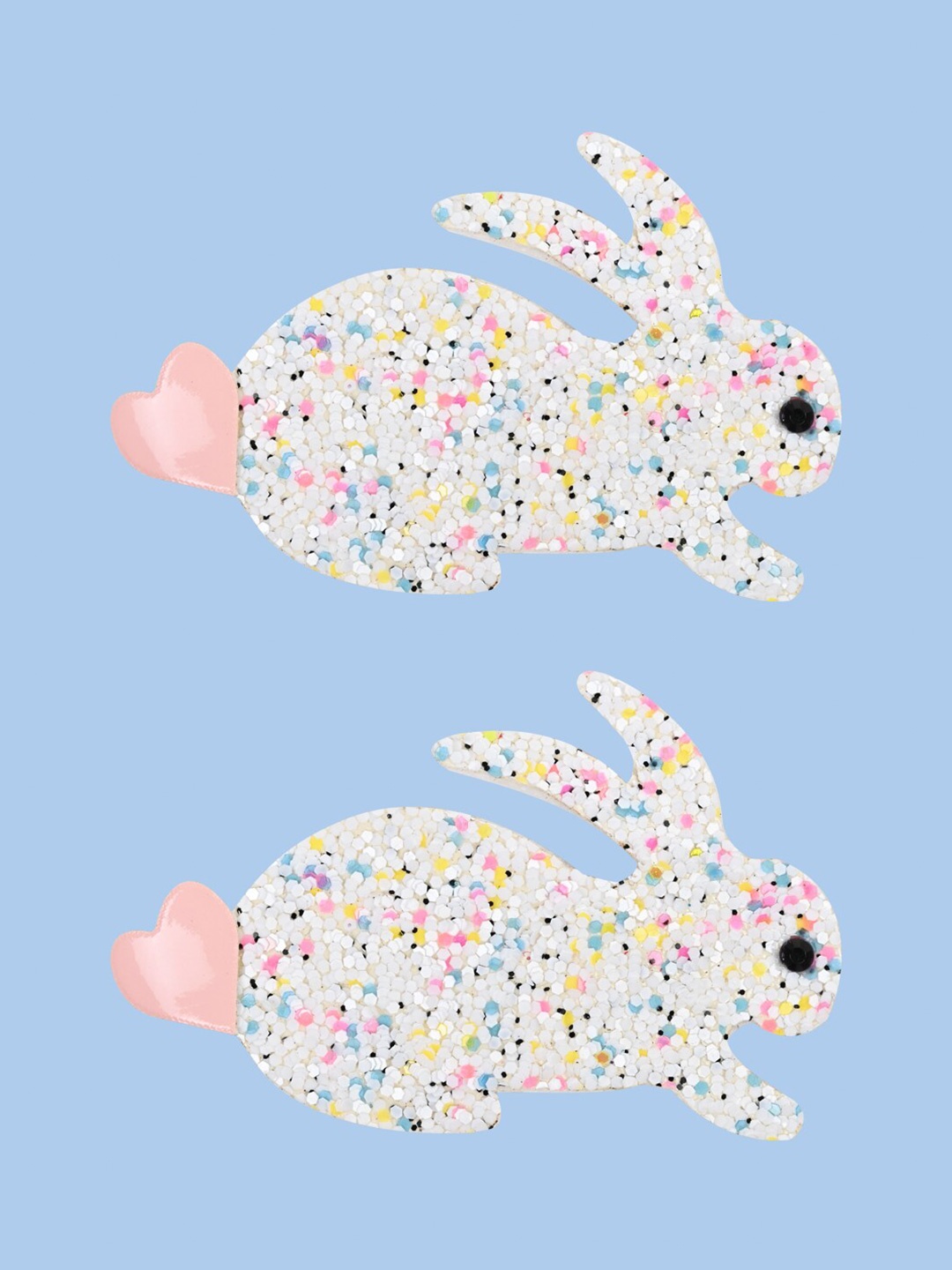 

Aye Candy Girls Set Of 2 Embellished Alligator Hair Clips, White