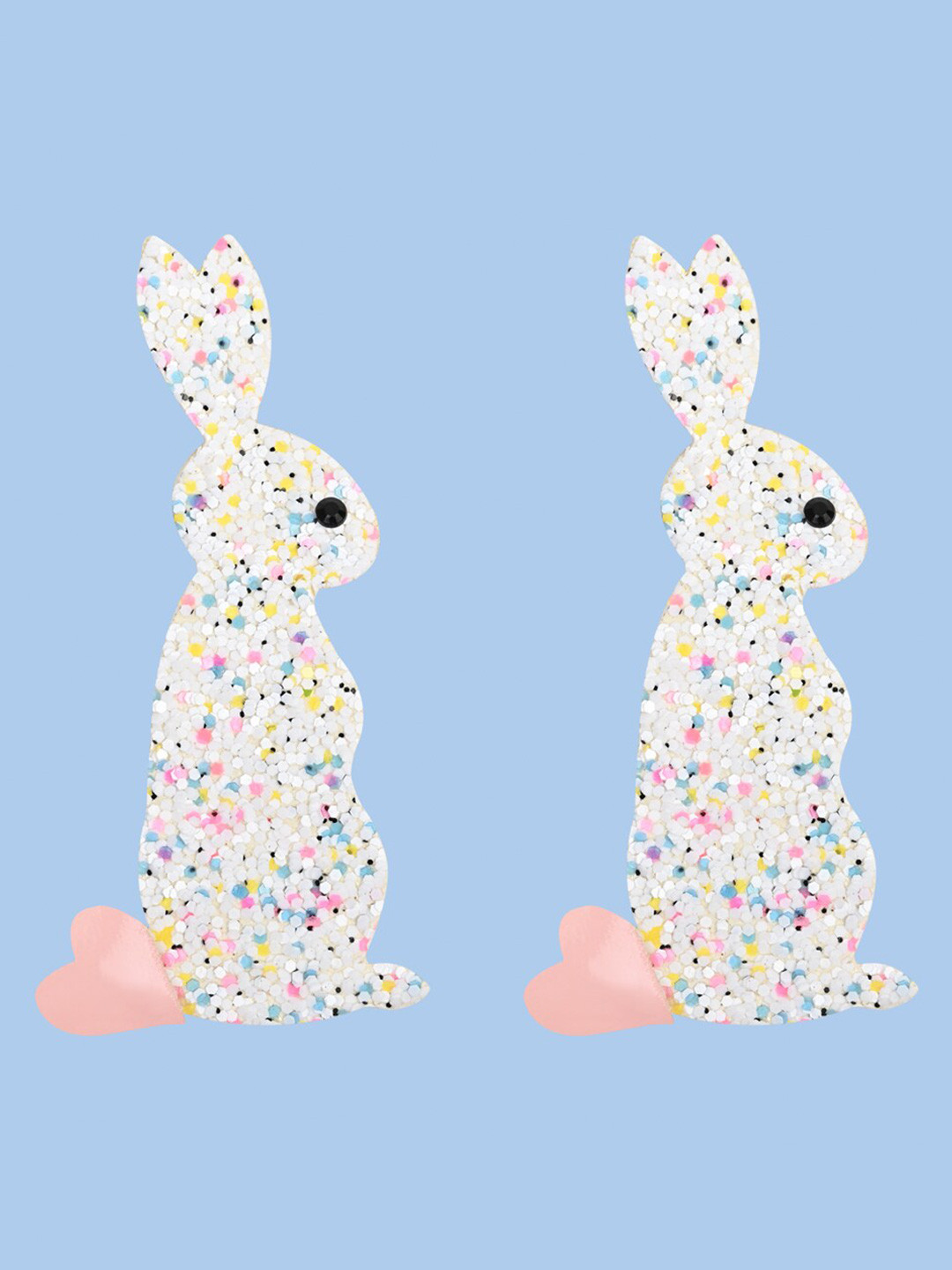

Aye Candy Set Of 2 Girls Alligator Hair Clip, White