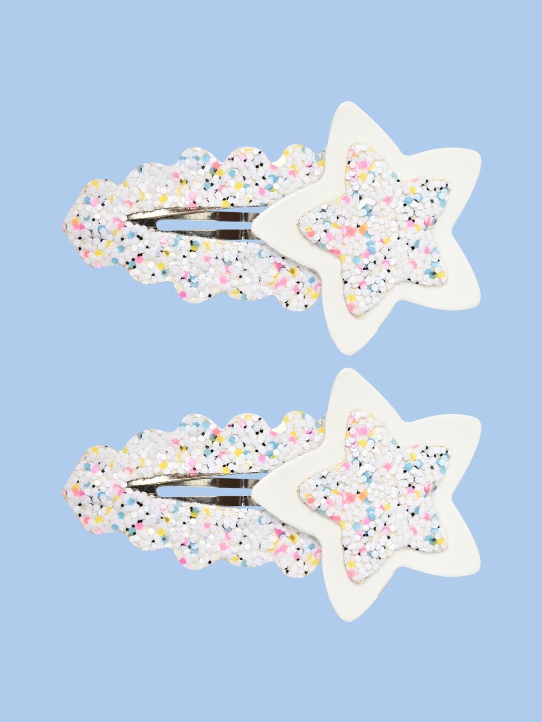 

Aye Candy Girls Set Of 2 Tic Tac Hair Clip, White