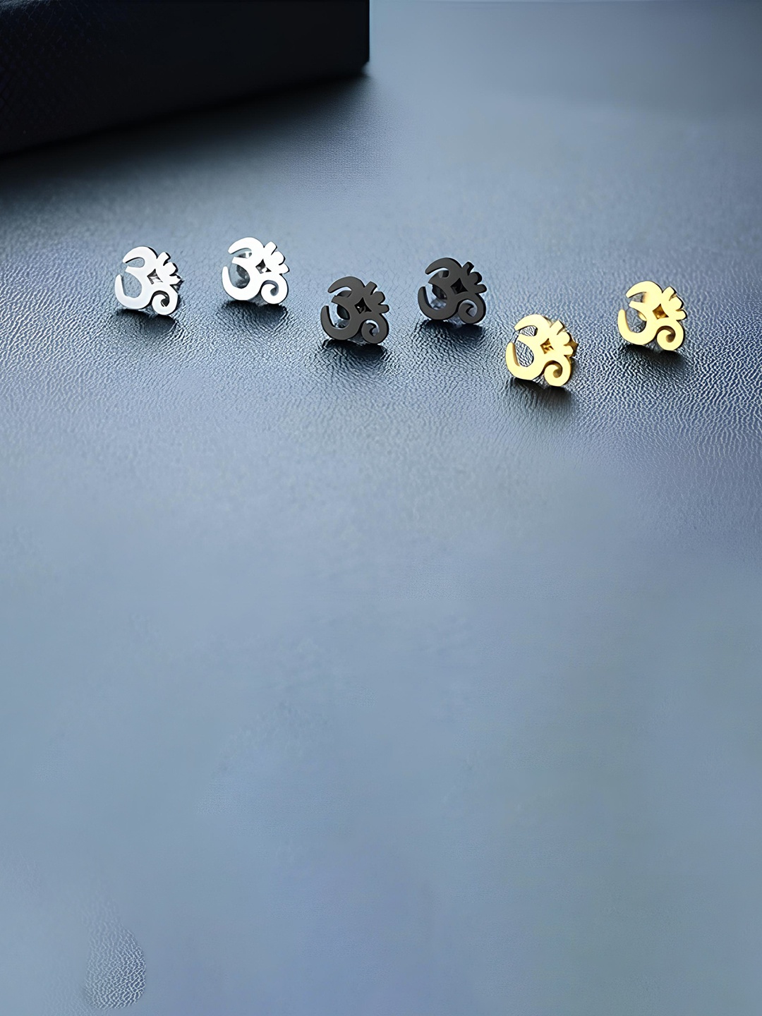 

KARISHMA KREATIONS Set Of 4 Stud Earrings, Gold