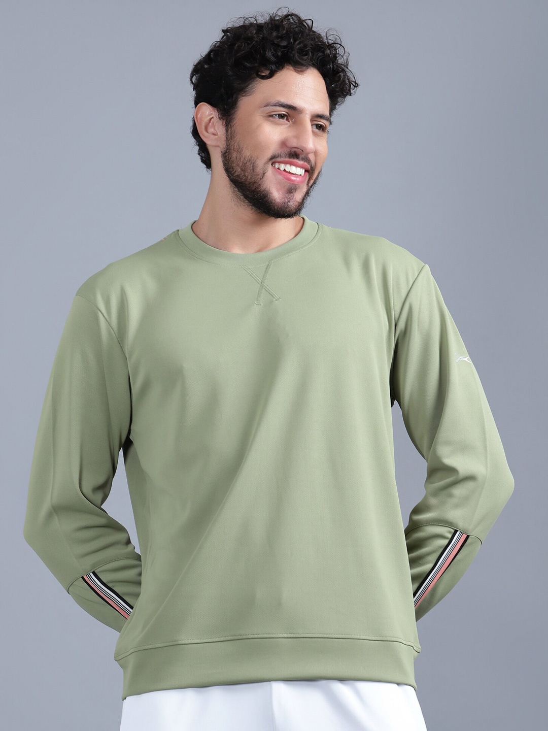 

Shiv Naresh Round Neck Rapid Dry Pullover Sweatshirt, Green