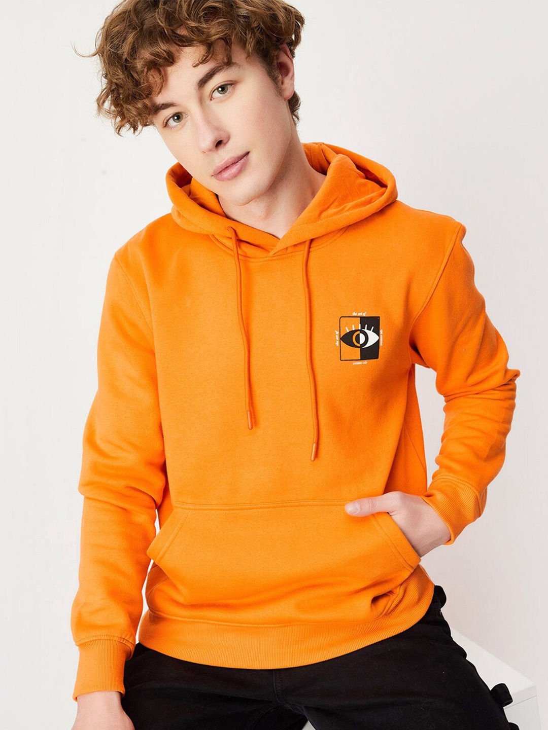 

max Hooded Pullover, Orange