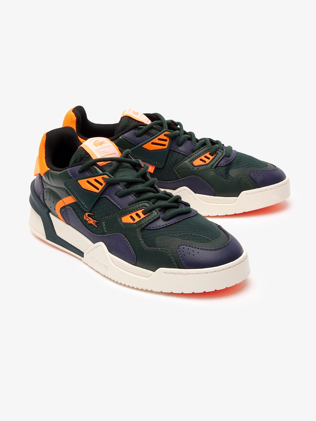

Lacoste Men LT 125 Colourblocked Comfort Insole Textile Sneakers, Navy blue