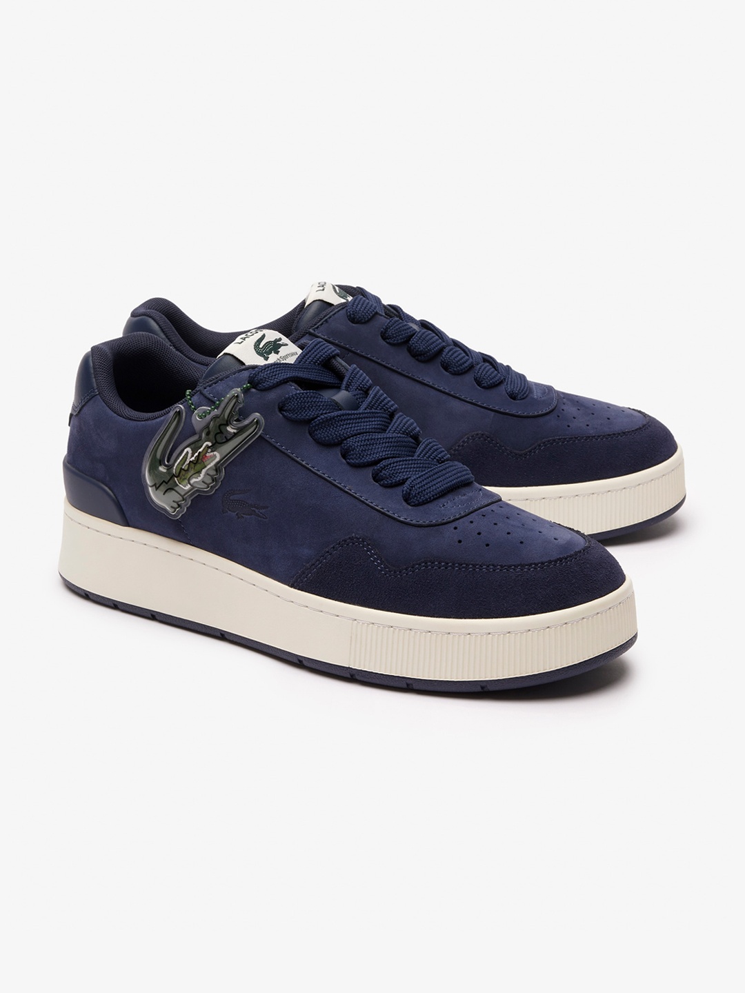 

Lacoste Men Holiday Capsule Ace Custom Orthotics Leather Sneakers, Navy blue