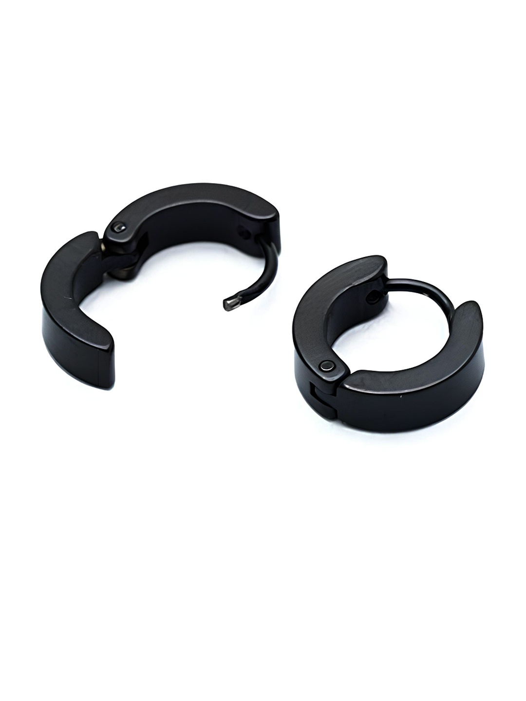 

KARISHMA KREATIONS Contemporary Hoop Earrings, Black