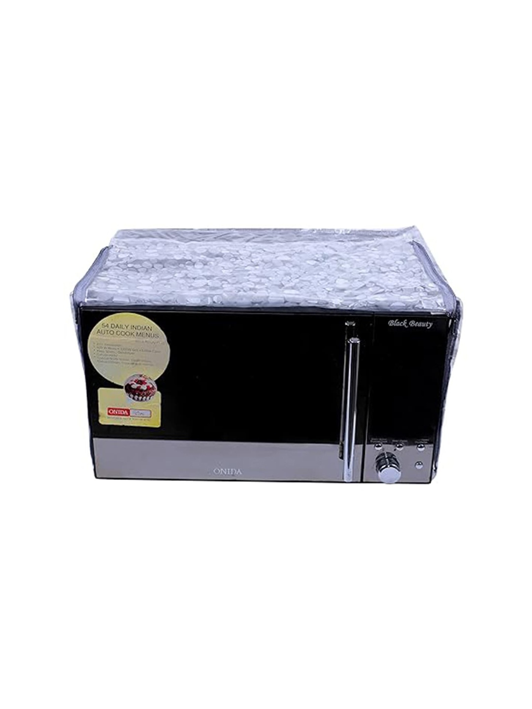 

Kuber Industries Transparent Printed Microwave Covers 25 L