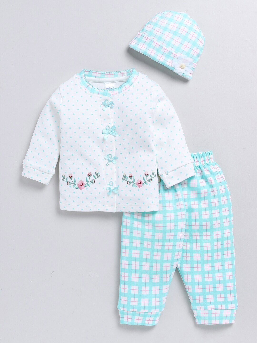 

Moms Love Girls Graphic Printed Shirt with Trousers, Blue