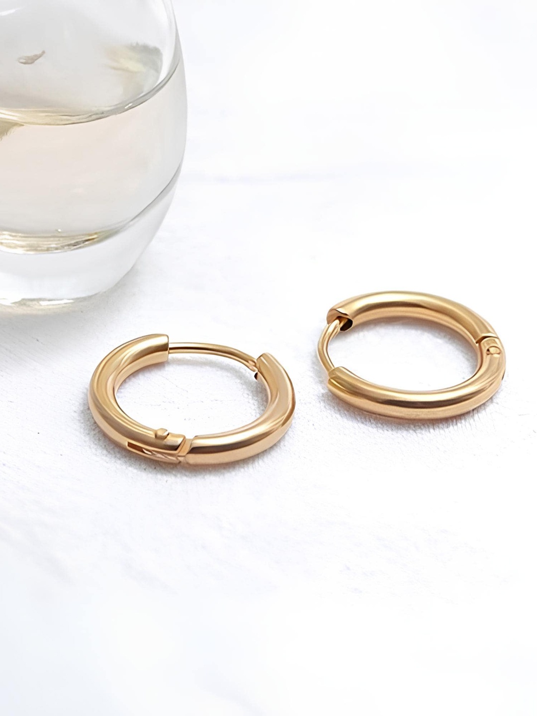 

KARISHMA KREATIONS Gold-Plated Contemporary Hoop Earrings