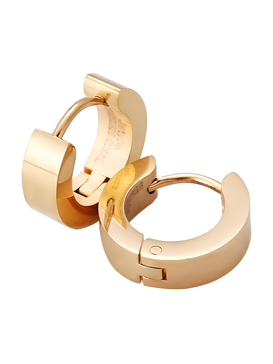 

KARISHMA KREATIONS Unisex Gold-Plated Contemporary Hoop Earrings