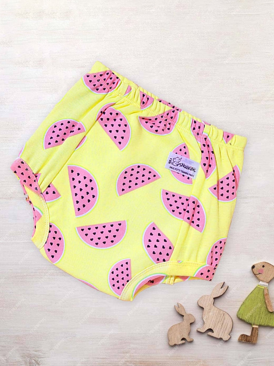 

Snugkins Unisex Pure Cotton Reusable Potty Training Pants, Yellow