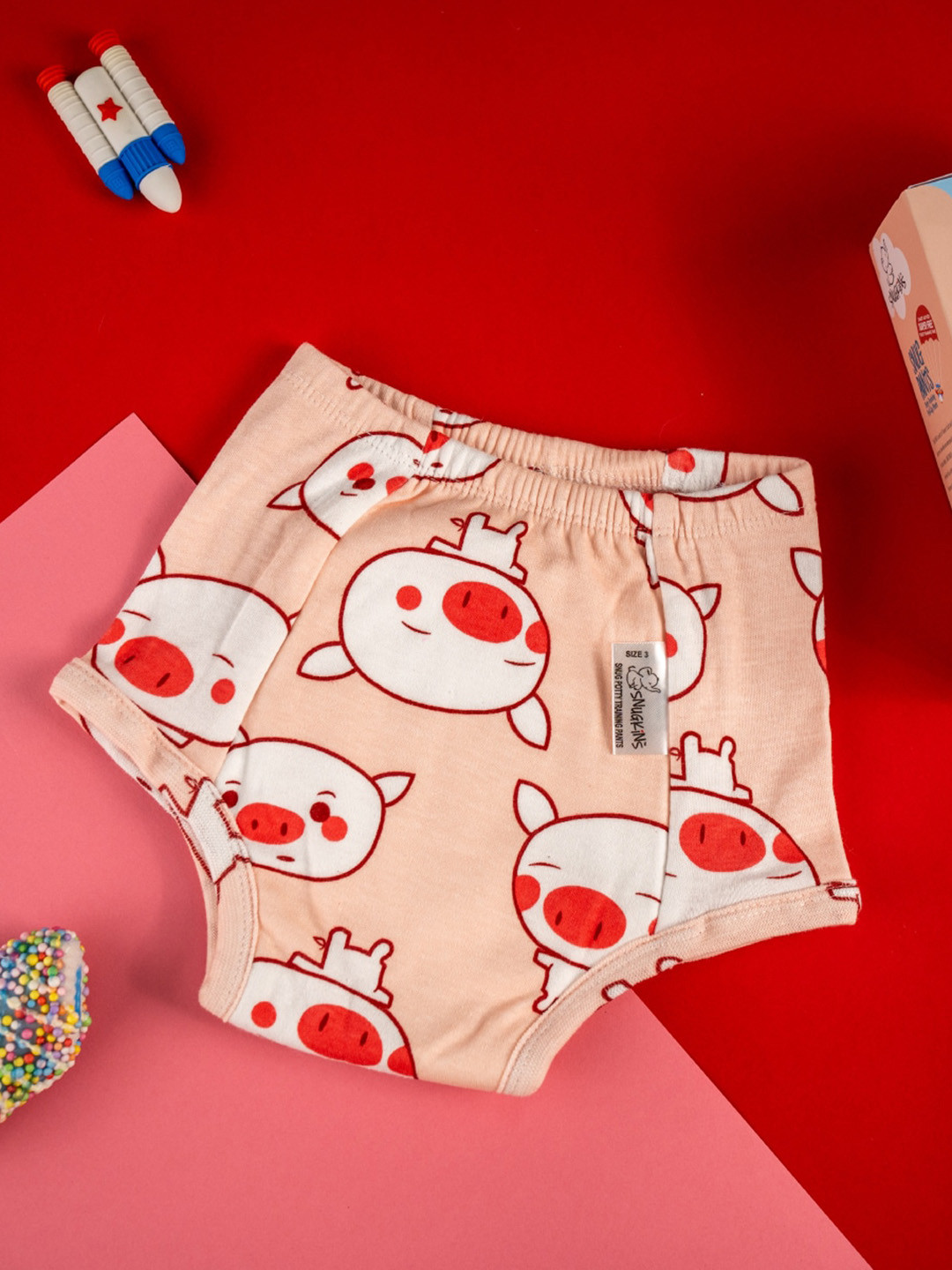 

Snugkins Snug Potty Piggy Wiggy Training Pant - Size 5, White