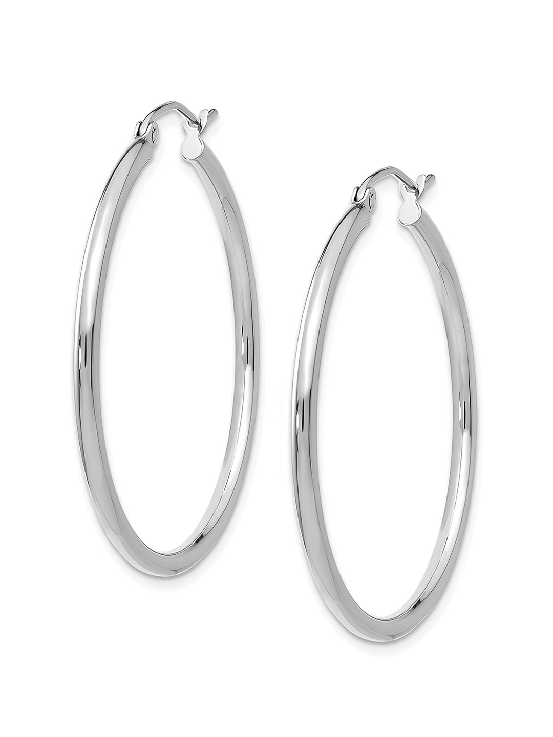 

KARISHMA KREATIONS Silver-Plated Contemporary Hoop Earrings