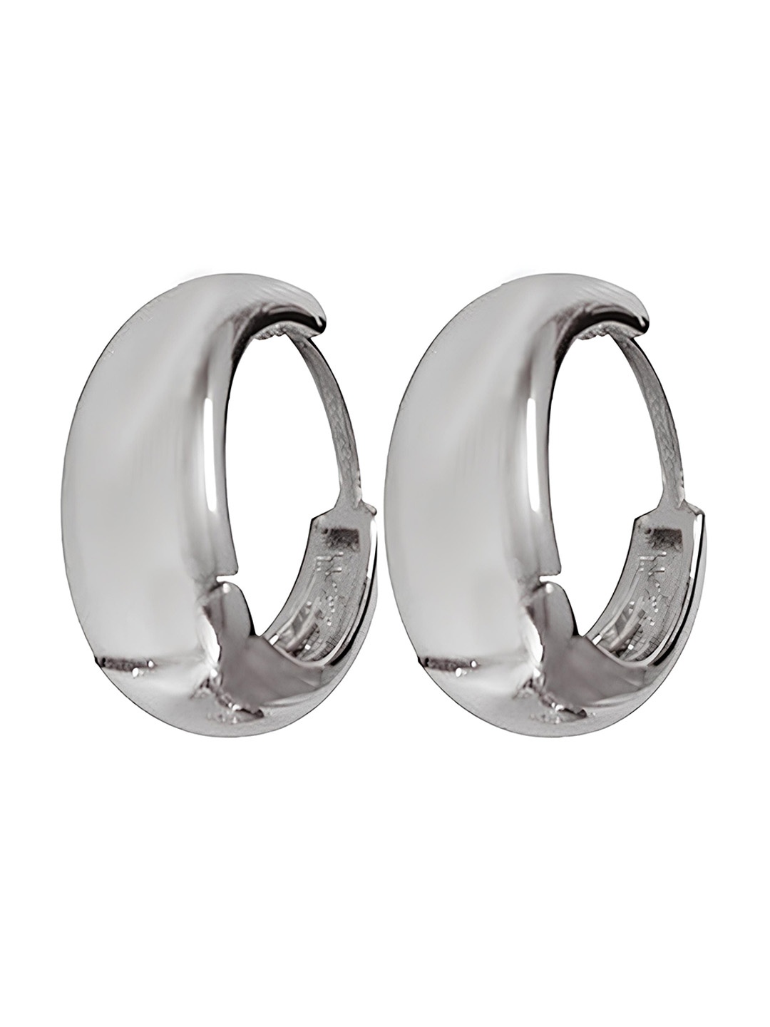 

KARISHMA KREATIONS Silver-Plated Circular Hoop Earrings