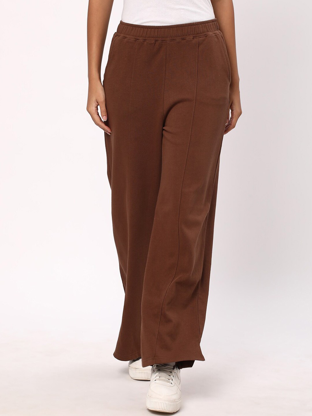 

R&B Women Mid-Rise Track Pants, Brown