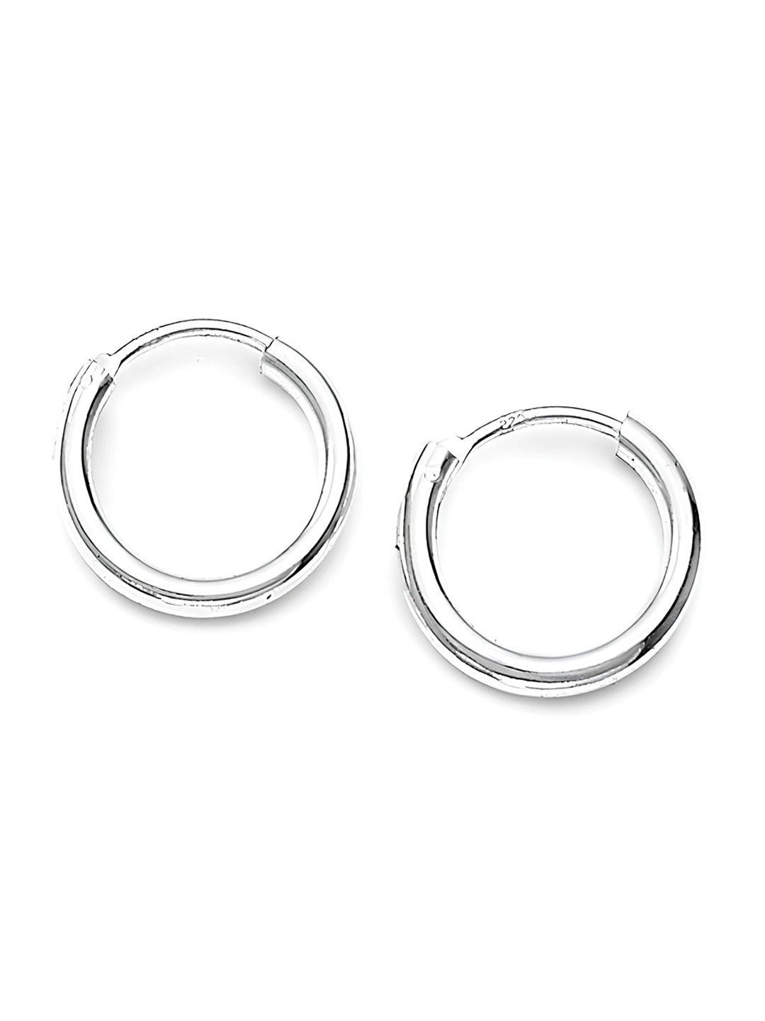 

KARISHMA KREATIONS Silver-Plated Contemporary Hoop Earrings