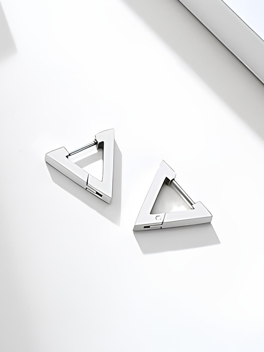 

KARISHMA KREATIONS Silver-Plated Contemporary Drop Earrings