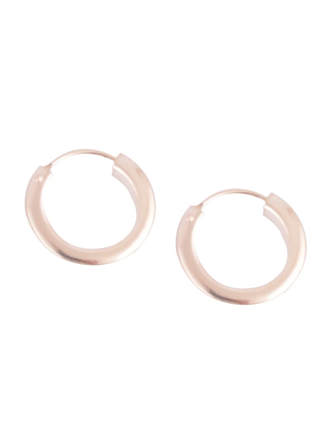 

Silverwala Silver-Plated Contemporary Hoop Earrings