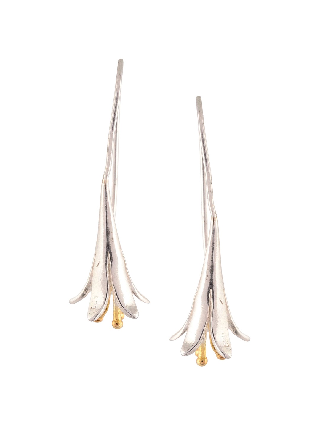 

Silverwala 92.5 Silver Italian Finish Flower Drop Earrings