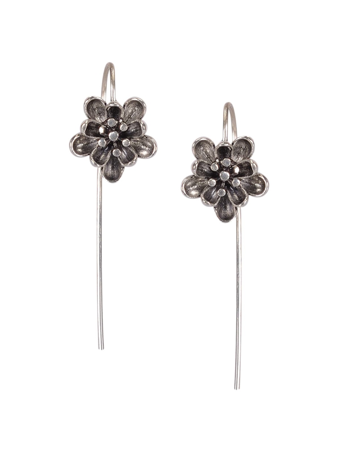 

Silverwala 925 Silver-Plated Contemporary Studs Earrings
