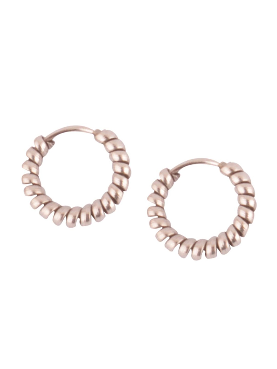 

Silverwala 925 Silver-Plated Contemporary Hoop Earrings
