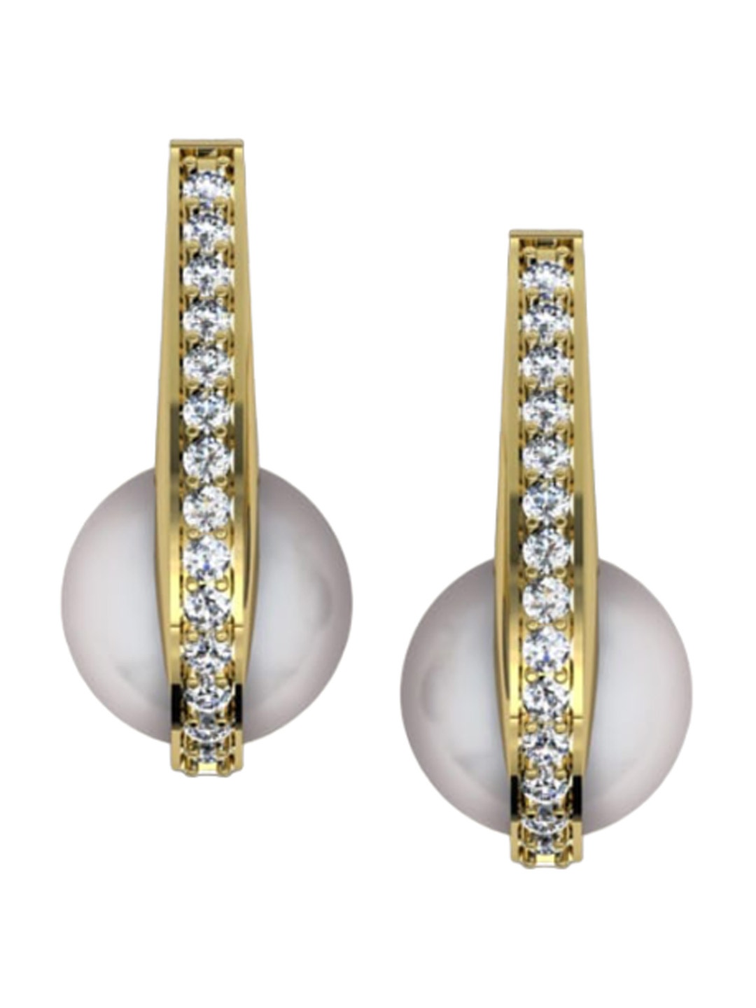 

ORIONZ Gold-Plated Contemporary Sterling Silver Studs Earrings