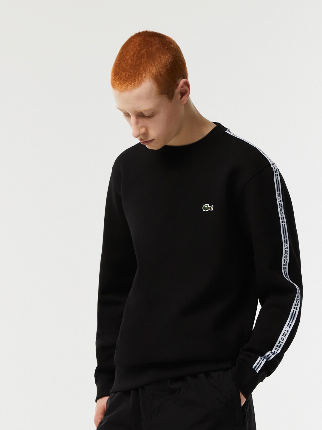 

Lacoste Round Neck Pullover Sweatshirt, Black