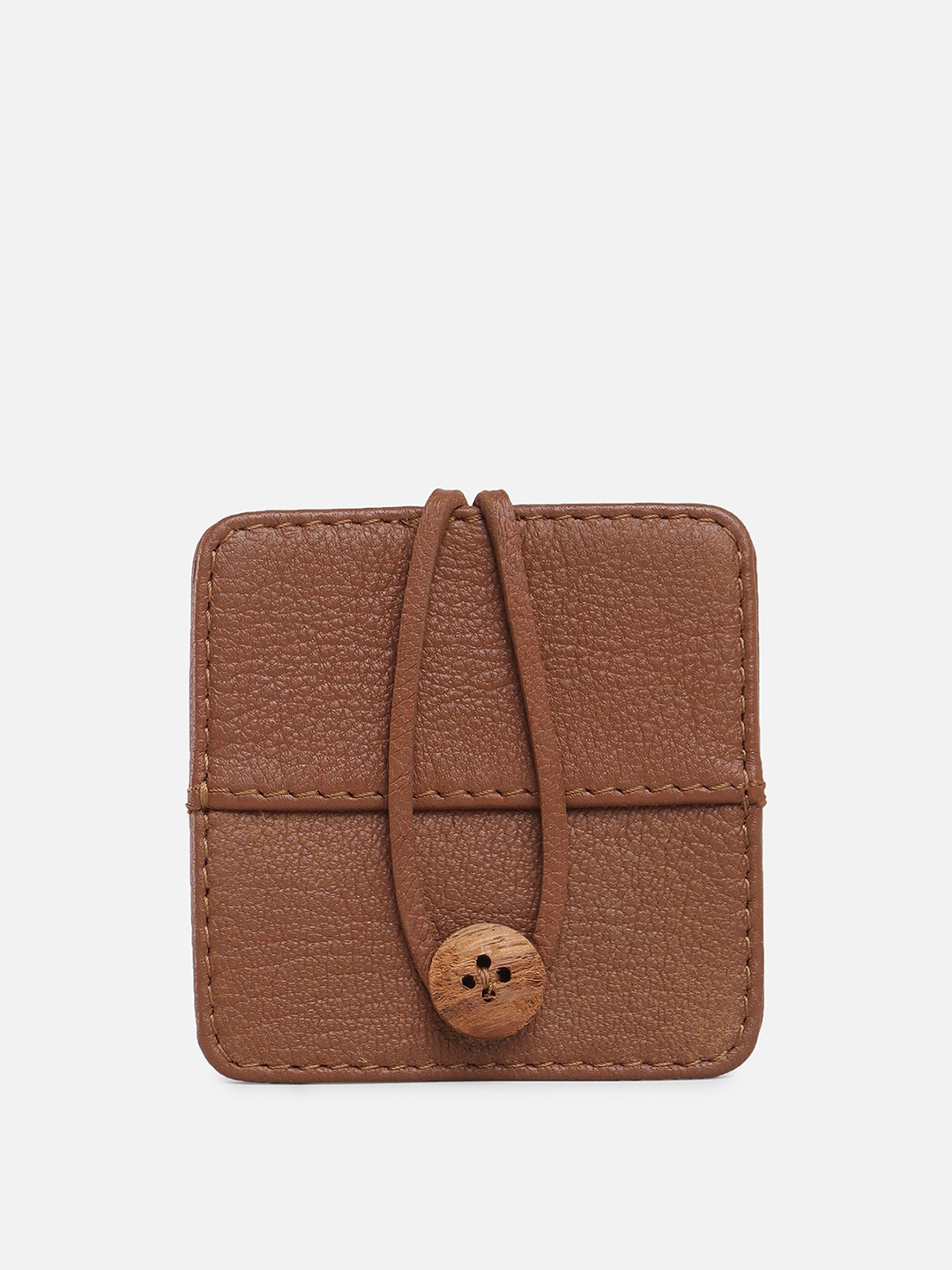 

Pantaloons Unisex Leather Two Fold Wallet, Tan