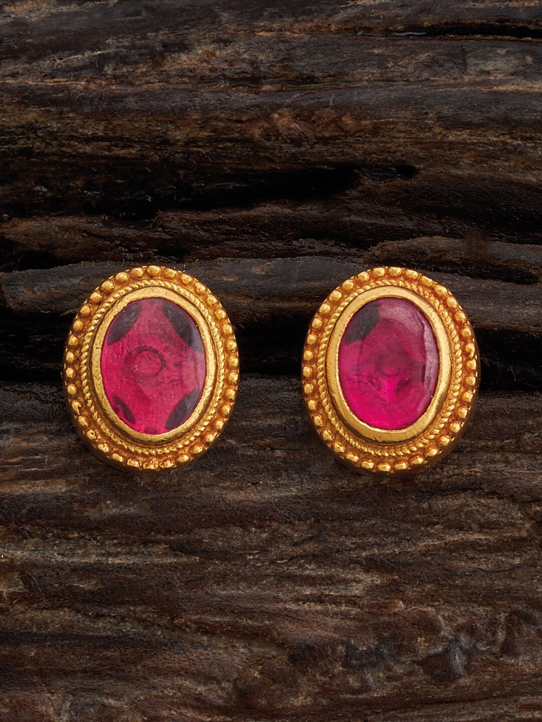 

Kushal's Fashion Jewellery Gold Plated 92.5 Pure Silver Studs Earrings