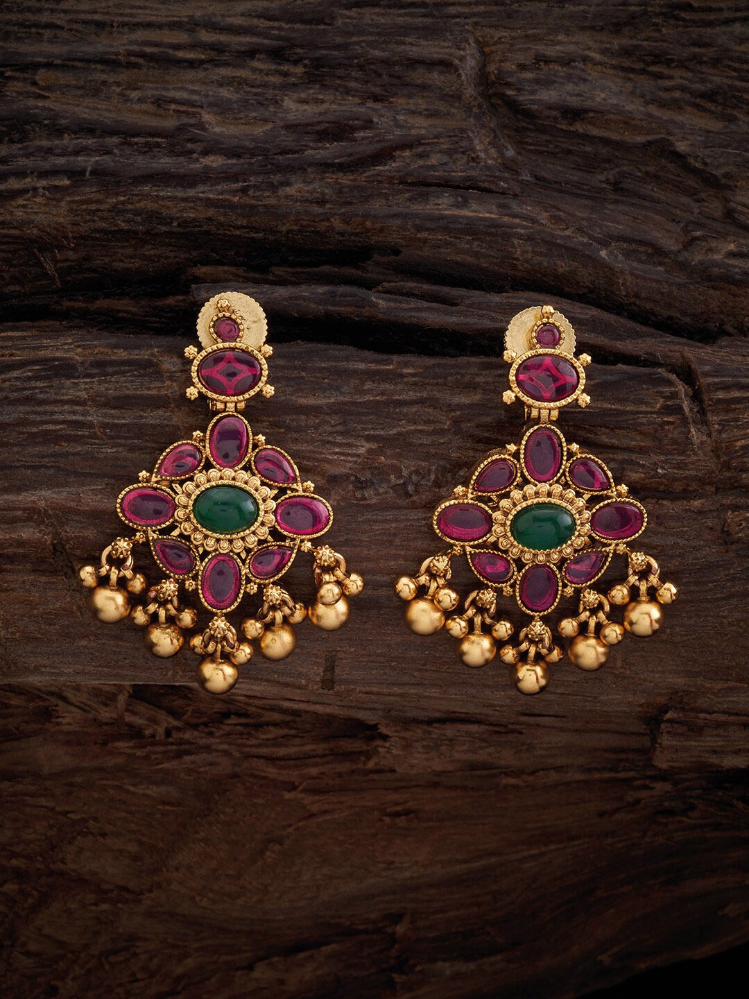 

Kushal's Fashion Jewellery Gold Plated Drop Earrings