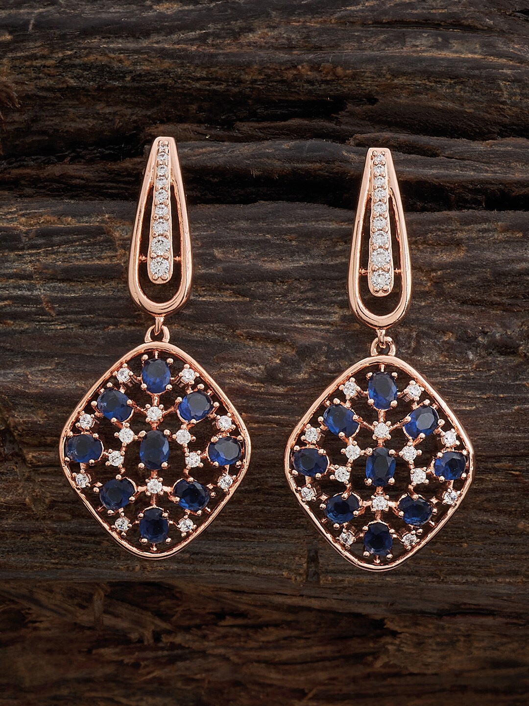 

Kushal's Fashion Jewellery Rose Gold Plated Contemporary Drop Earrings