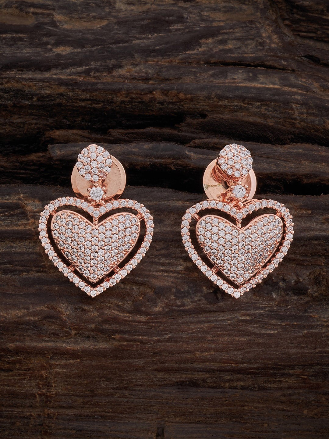 

Kushal's Fashion Jewellery Rose Gold-Plated Classic Drop Earrings