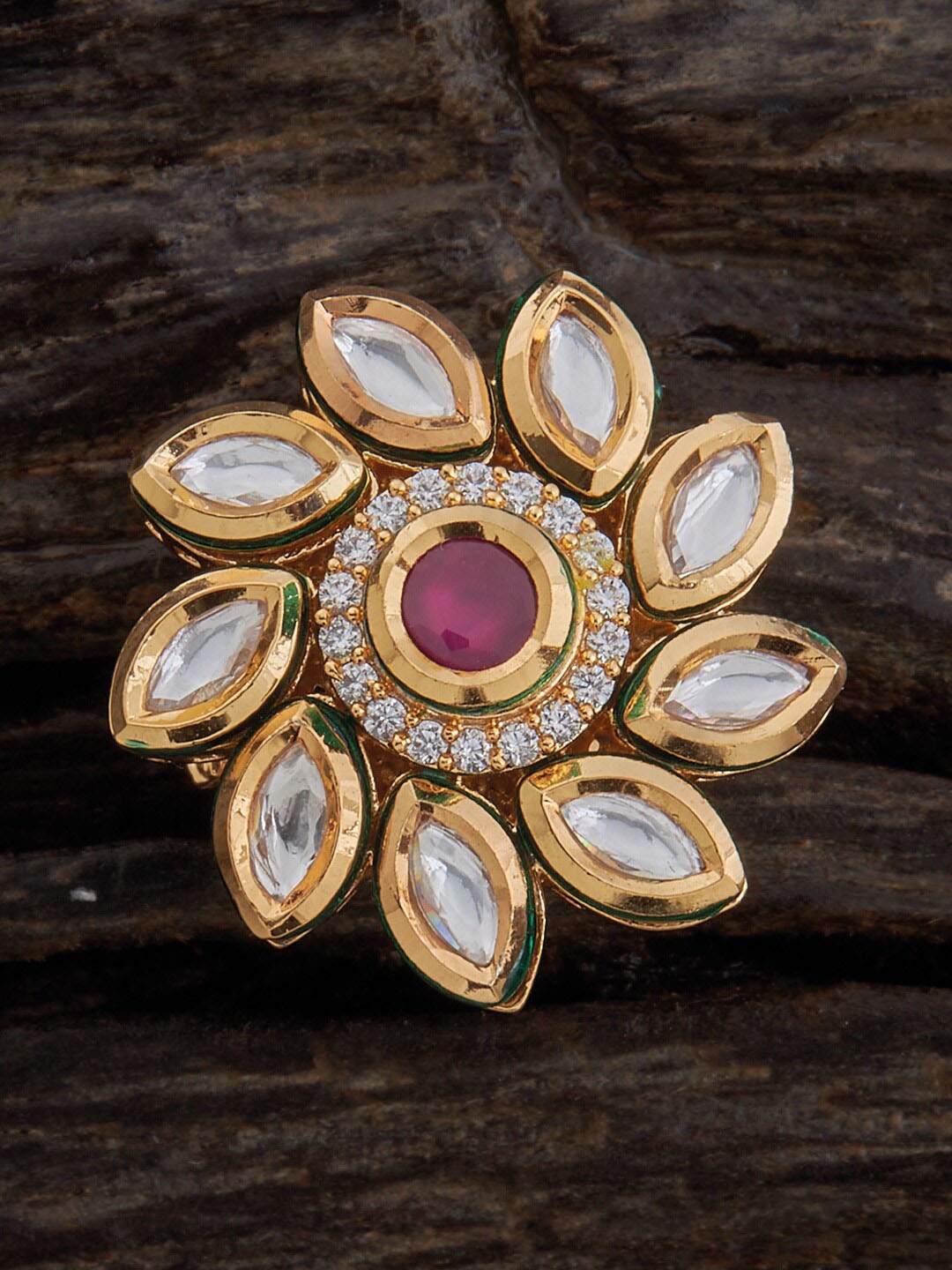 

Kushal's Fashion Jewellery Gold Plated Finger Ring