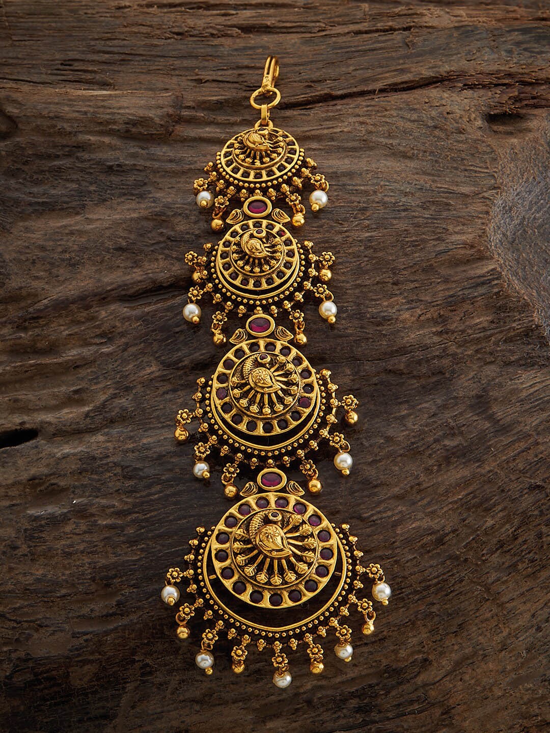 

Kushal's Fashion Jewellery Gold Plated Maang Tikka
