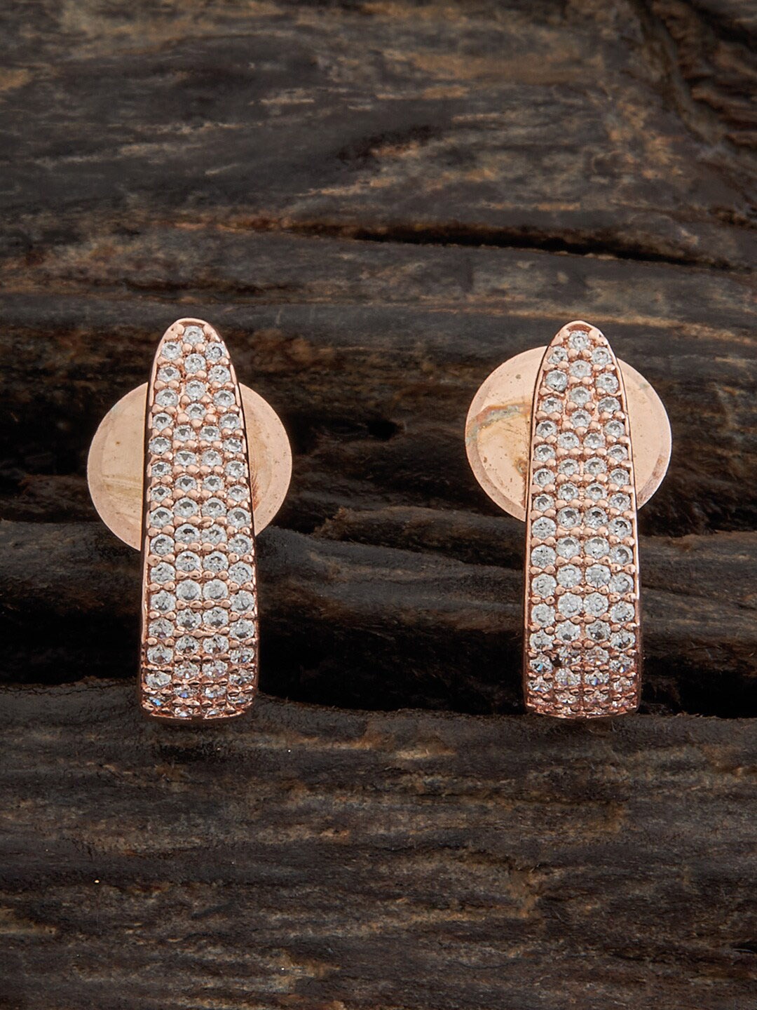 

Kushal's Fashion Jewellery Rose Gold-Plated Contemporary Stud Earrings