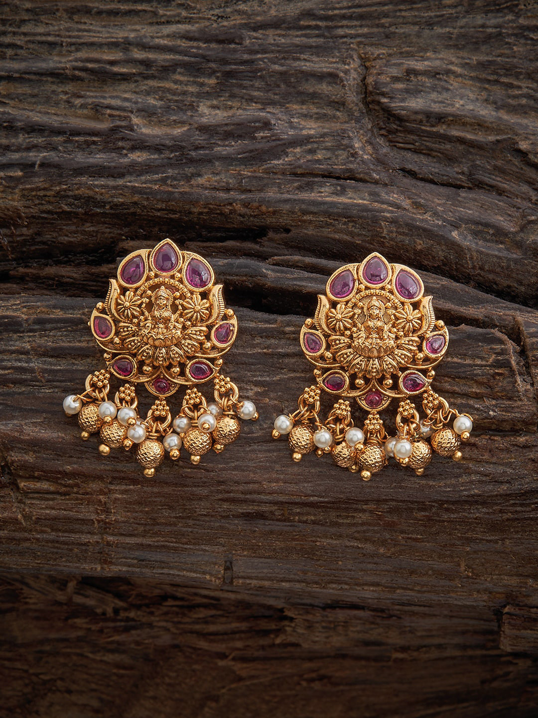 

Kushal's Fashion Jewellery Gold-Plated Contemporary Drop Earrings