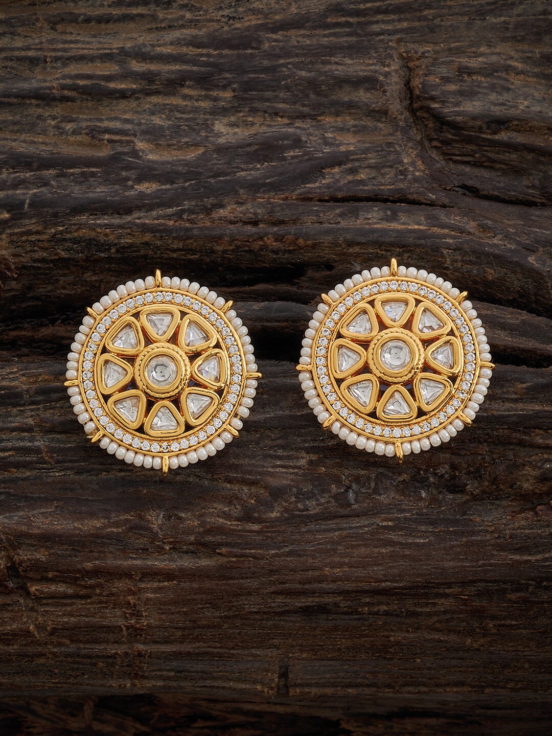 

Kushal's Fashion Jewellery Classic Stud Earrings, White