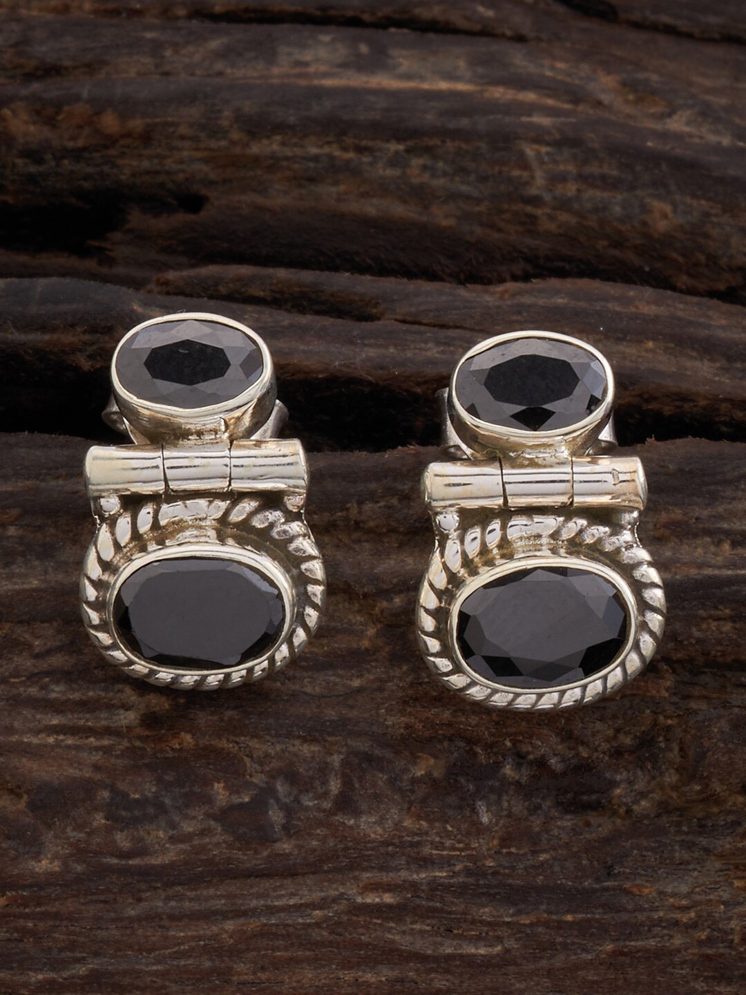 

Kushal's Fashion Jewellery Silver Rhodium-Plated Classic Stud Earrings