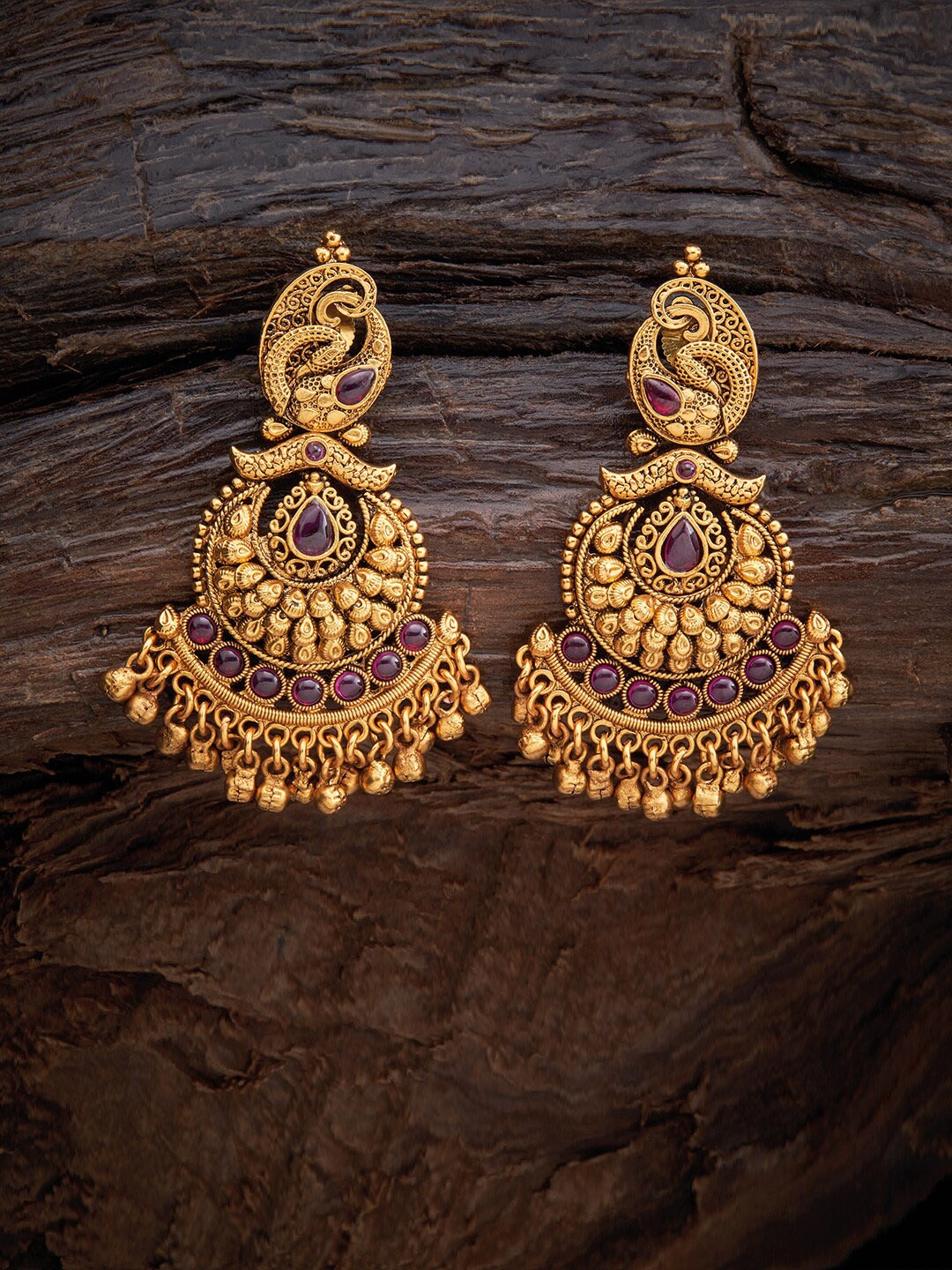 

Kushal's Fashion Jewellery Gold-Plated Classic Drop Earrings