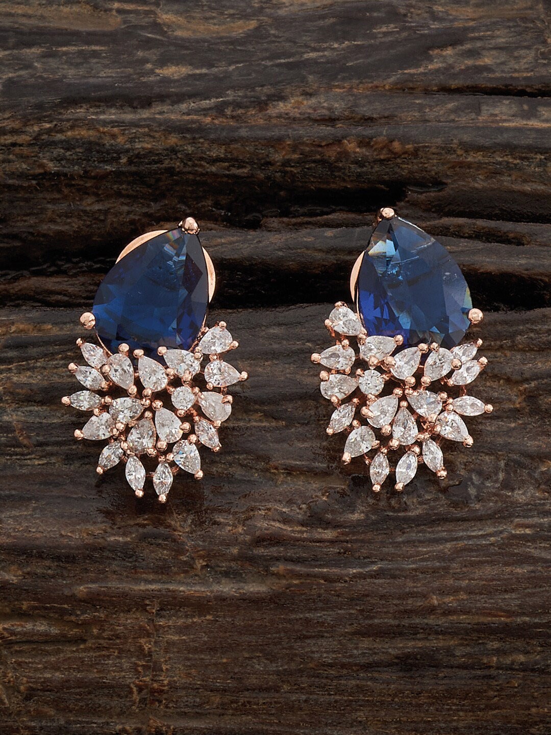 

Kushal's Fashion Jewellery Rose Gold-Plated Classic Studs Earrings
