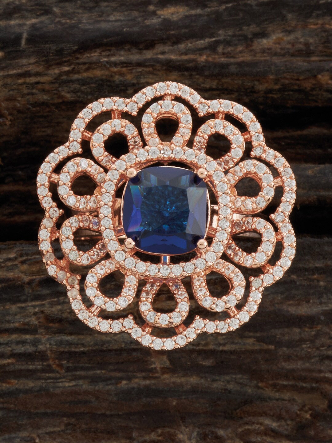 

Kushal's Fashion Jewellery Rose Gold Plated Finger Ring