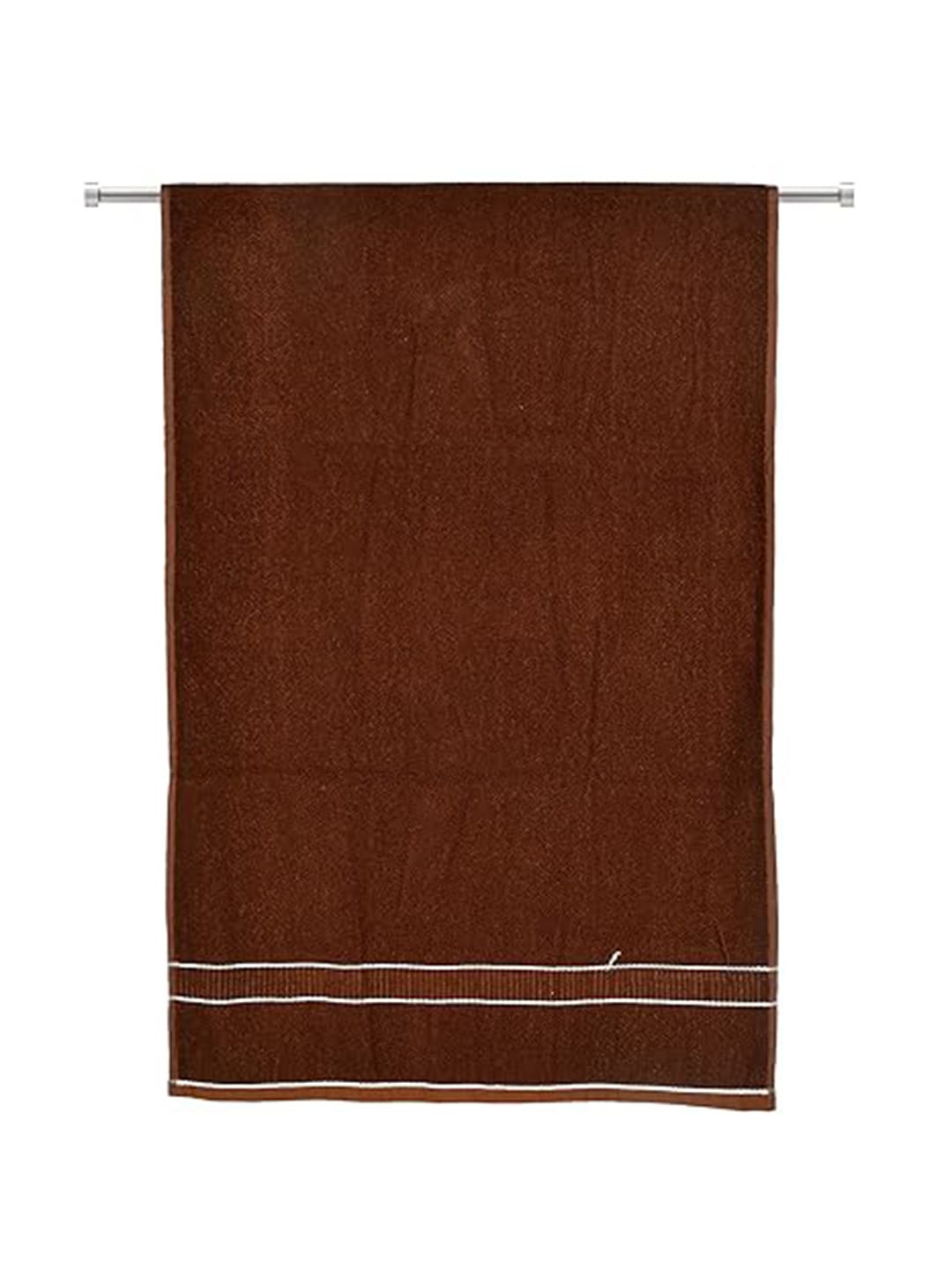 

Kuber Industries Brown 120 GSM Pure Cotton Soft Bath Towel
