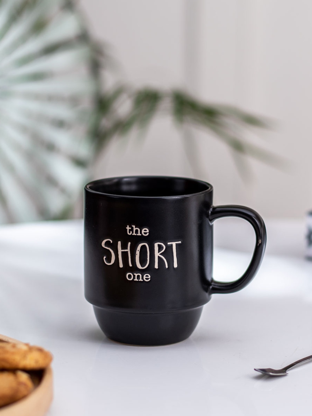 

THEDECORKART Black & White Printed Ceramic Glossy Mug 300 ml