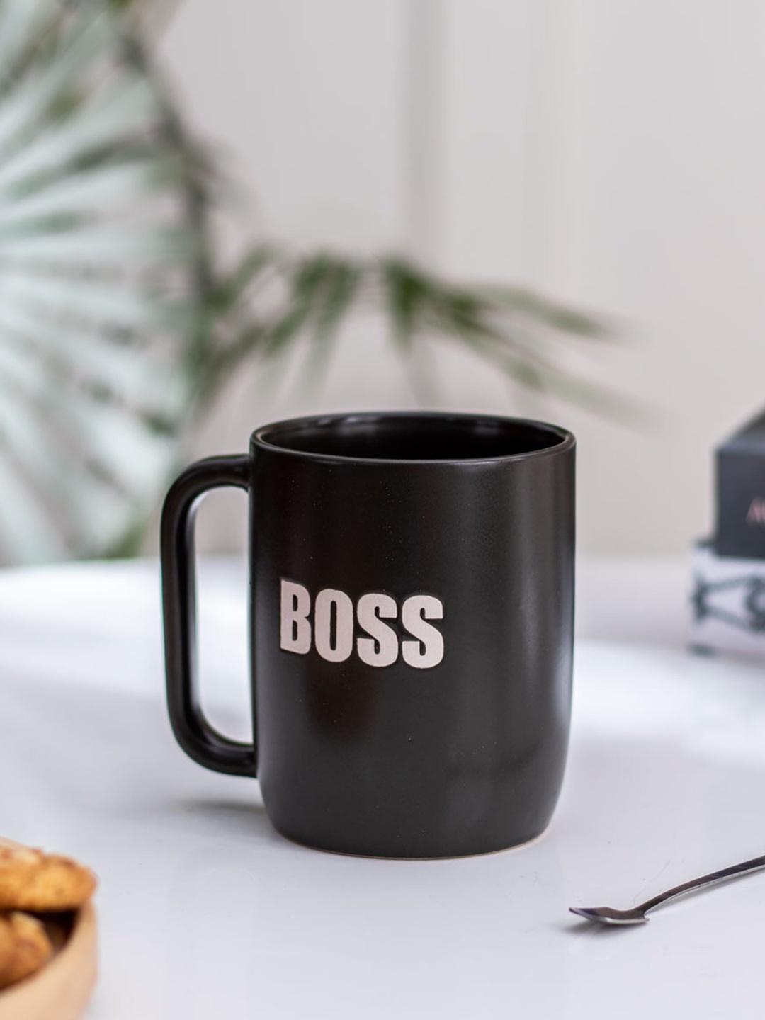

THEDECORKART Black & White Printed Ceramic Glossy Mug 300 ml