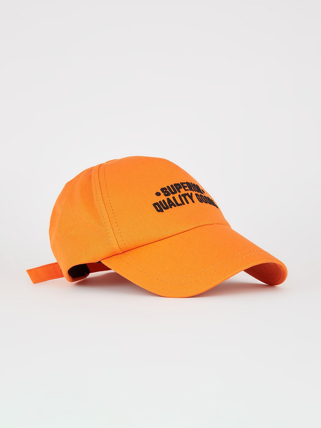

DeFacto Men Embroidered Pure Cotton Baseball Cap, Orange