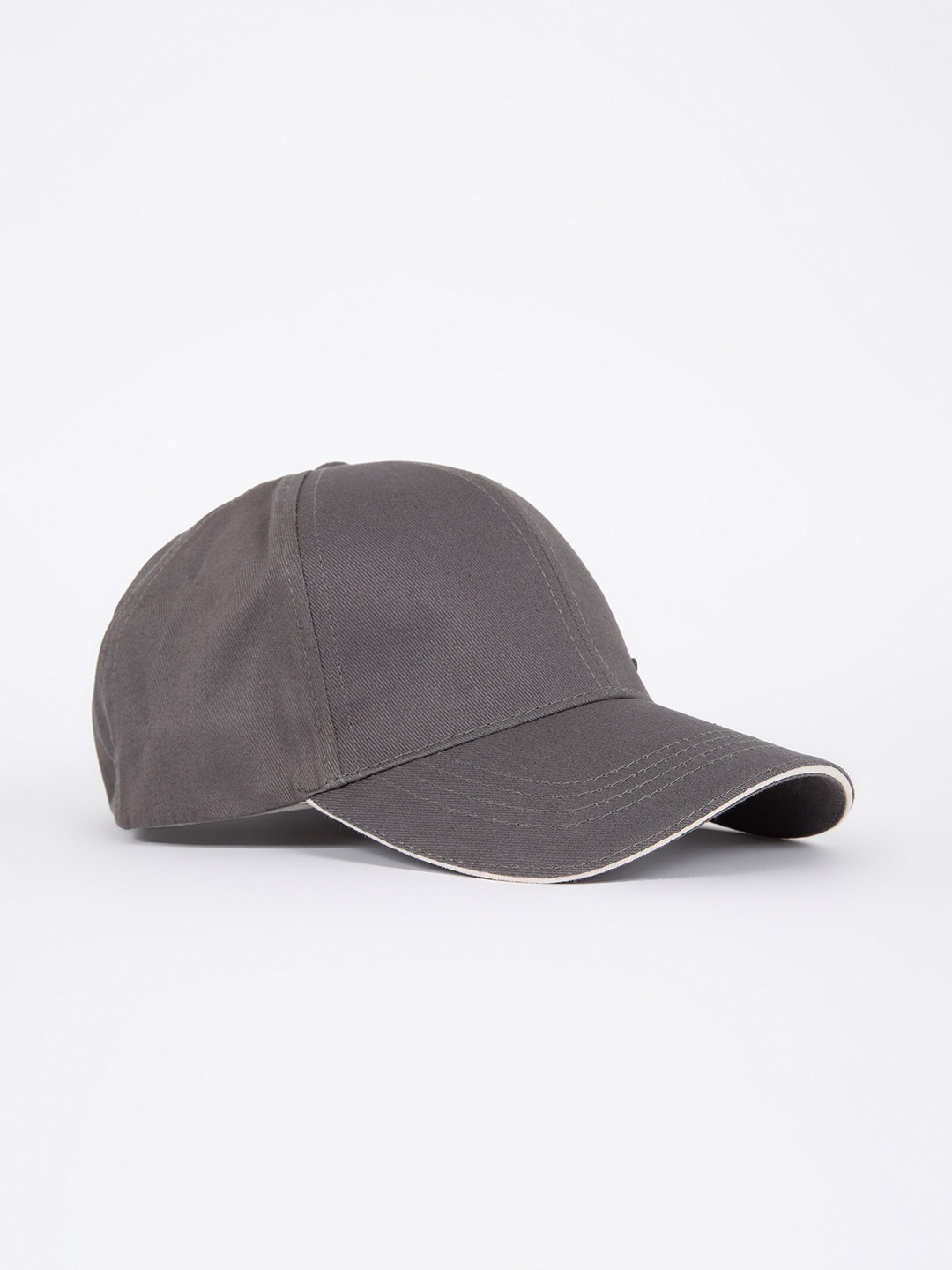 

DeFacto Men Pure Cotton Baseball Cap, Grey