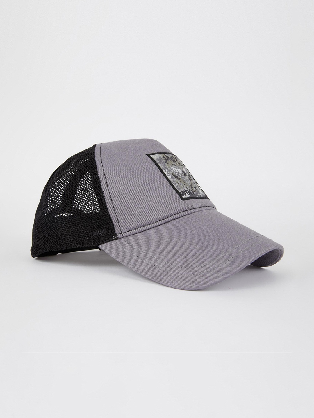 

DeFacto Men Embroidered Pure Cotton Baseball Cap, Purple