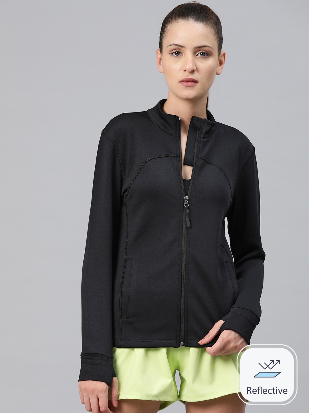 

Alcis Energy Rush Sweatshirt with Reflective Detail, Black