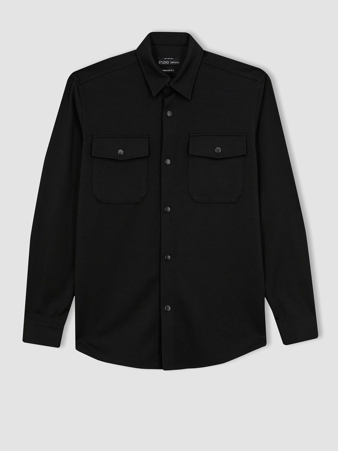 

DeFacto Opaque Casual Shirt, Black